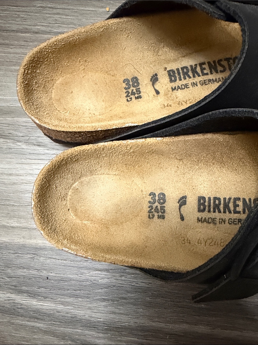 Birkenstock Black Two-Strap Slide Sandals - Picture 2 of 4